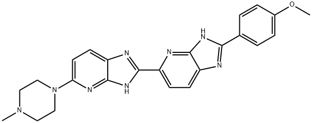2-(4-methoxyphenyl)-5-((4-methylpiperazin-1-yl)-3H-imidazo(4,5-b)pyridin-2-yl)-3H-imidazo(4,5-b)pyridine Structure