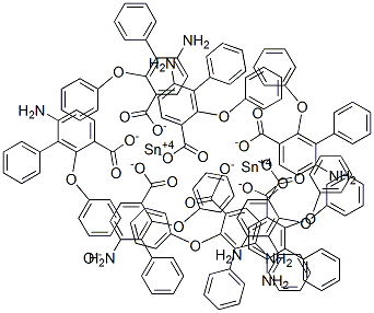 bis(diphenyl(4-aminosalicylate)tin)oxide Structure