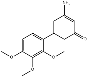 3-amino-5-(2,3,4-trimethoxyphenyl)cyclohex-2-en-1-one 구조식 이미지