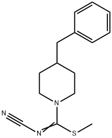 methyl 4-benzyl-N-cyanopiperidine-1-carbimidothioate Structure