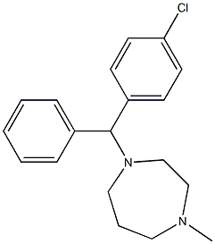 (-)-Homochlorcyclizine Structure