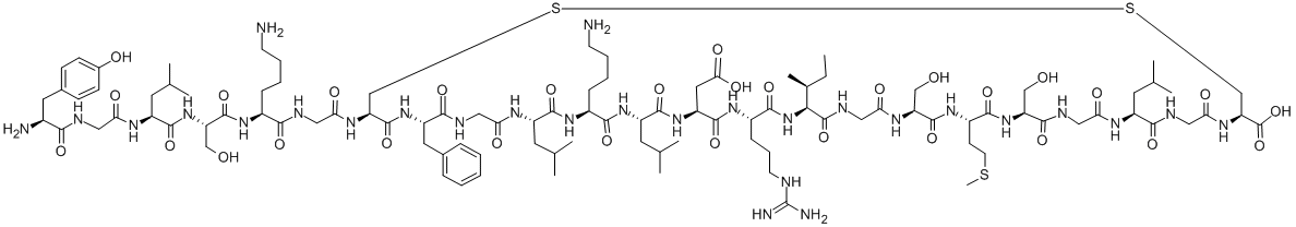 (TYR0)-C-TYPE NATRIURETIC PEPTIDE (32-53) (HUMAN, PORCINE, RAT) 구조식 이미지