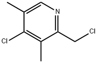 4-CHLORO-3,5-DIMETHYL 2-CHLORMETHYL PYRIDINE.HCL Structure