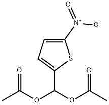 5-니트로티오펜-2-일메틸렌디아세테이트 구조식 이미지