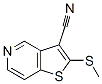 Thieno[3,2-c]pyridine-3-carbonitrile, 2-(methylthio)- (9CI) Structure