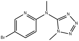 5-bromo-N-methyl-N-(1-methyl-1H-1,2,3,4-tetrazol-5-yl)pyridin-2-amine Structure