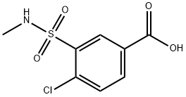 4-CHLORO-3-[(METHYLAMINO)SULFONYL]BENZOIC ACID Structure