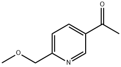 Ethanone, 1-[6-(methoxymethyl)-3-pyridinyl]- Structure