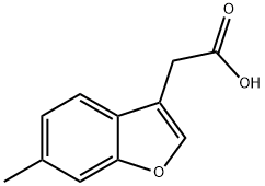 2-(6-METHYL-1-BENZOFURAN-3-YL) ACETIC ACID 구조식 이미지