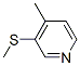 Pyridine, 4-methyl-3-(methylthio)- (9CI) Structure