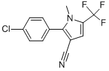2-(4-chlorophenyl)-1-methyl-5-(trifluoromethyl)-1H-pyrrole-3-carbonitrile 구조식 이미지