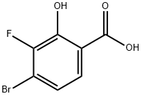 4-Bromo-3-fluorosalicylic acid, 3-Bromo-6-carboxy-2-fluorophenol Structure