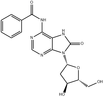 N6-BENZOYL-8-HYDROXY-2'-DEOXYADENOSINE 구조식 이미지