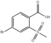 4-BROMO-2-(METHYLSULFONYL)BENZOICACID
 구조식 이미지