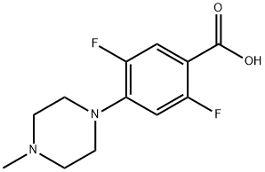 2,5-Difluoro-4-(4-methylpiperazin-1-yl)benzoic acid Structure