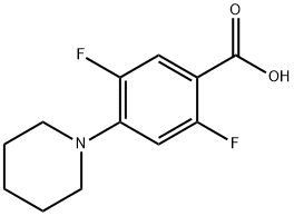 2,5-Difluoro-4-piperidin-1-ylbenzoic acid Structure