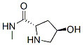 2-Pyrrolidinecarboxamide,4-hydroxy-N-methyl-,(2S-trans)-(9CI) Structure