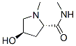 2-Pyrrolidinecarboxamide,4-hydroxy-N,1-dimethyl-,(2S-trans)-(9CI) Structure