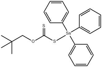 O-NEOPENTYL-S-TRIPHENYLSTANNYL XANTHATE Structure