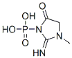 3-포스포노-2-이미노-1-메틸-4-옥소이미다졸리딘 구조식 이미지