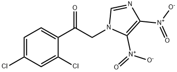 Ethanone,  1-(2,4-dichlorophenyl)-2-(4,5-dinitro-1H-imidazol-1-yl)- Structure