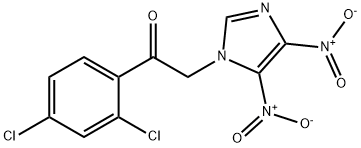 Ethanone,  1-(2,4-dichlorophenyl)-2-(4,5-dinitro-1H-imidazol-1-yl)- 구조식 이미지