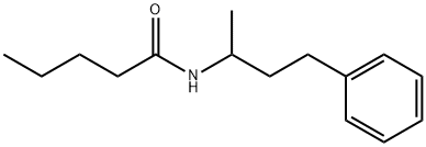 N-(1-METHYL-3-PHENYLPROPYL)-N-VALERAMIDE Structure