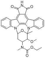 N-ethoxycarbonyl-7-oxostaurosporine 구조식 이미지
