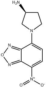 (S)-(+)-4-NITRO-7-(3-AMINOPYRROLIDIN-1-YL)-2,1,3-BENZOXADIAZOLE 구조식 이미지