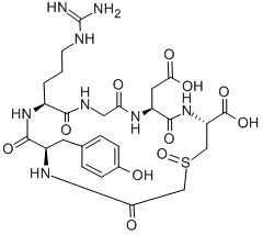 143120-27-8 CYCLO(-D-TYR-ARG-GLY-ASP-CYS (CARBOXYMETHYL)-OH) SULFOXIDE