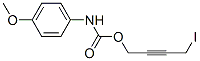 4-Methoxyphenylcarbamic acid 4-iodo-2-butynyl ester Structure