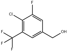 4-Chloro-3-fluoro-5-(trifluoromethyl)benzylalcohol Structure