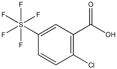 2-Chloro-5-(pentafluorosulfur)benzoicacid Structure