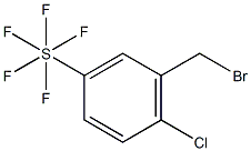 2-Chloro-5-(pentafluorosulfur)benzylbromide Structure