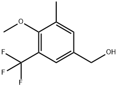 4-Methoxy-3-methyl-5-(trifluoromethyl)benzyl alcohol Structure