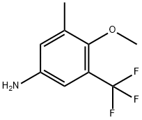 4-Methoxy-3-methyl-5-(trifluoromethyl)aniline Structure