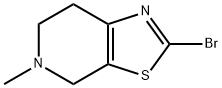 2-브로모-5-메틸-4,5,6,7-테트라히드로티아졸로[5,4-c]피리딘 구조식 이미지