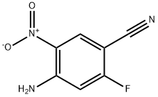 4-amino-2-fluoro-5-nitrobenzonitrile 구조식 이미지
