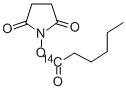 HEXANOICACID-N,N-HYDROXYSUCCINIMIDE에스테르,[1-14C] 구조식 이미지