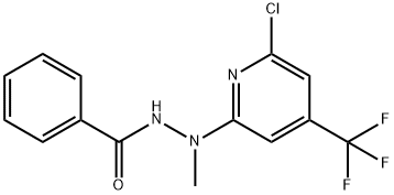 Benzoic acid N'-(6-chloro-4-trifluoromethyl-pyridin-2-yl)-N'-methyl-hydrazide Structure