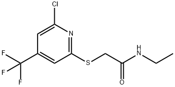 2-(6-Chloro-4-trifluoromethyl-pyridin-2-ylsulfanyl)-N-ethyl-acetamide Structure