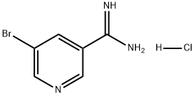 3-Pyridinecarboximidamide, 5-bromo-, hydrochloride (1:1) Structure