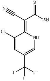 2-(3-Chloro-5-trifluoromethyl-pyridin-2-yl)-3,3-dimercapto-acrylonitrile Structure