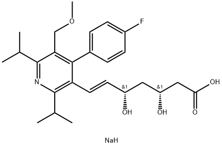 Cerivastatin sodium 구조식 이미지