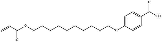 4-(10-ACRYLOYLOXY-N-DEC-1-YLOXY)BENZOIC ACID Structure