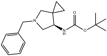 tert-butyl (R)-(5-benzyl-5-azaspiro[2.4]heptan-7-yl)carbamate Structure