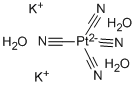 Potassium tetracyanoplatinate(II) trihydrate 구조식 이미지