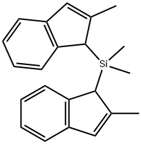 DIMETHYLBIS(2-METHYL-1H-INDEN-1-YL)SILAN E Structure