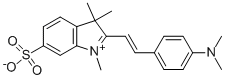 2-(4-디메틸아미노스티릴)-6-설포-1,3,3-트리메틸린돌륨베타인 구조식 이미지