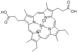 TIN PROTOPORPHYRIN IX DICHLORIDE 구조식 이미지